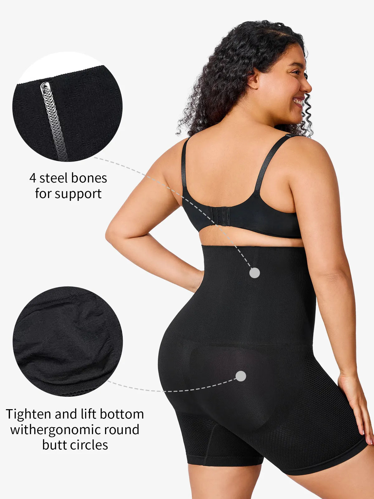 Short gainant sans couture grandes tailles