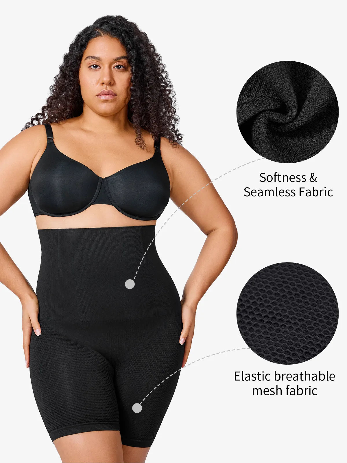 Short gainant sans couture grandes tailles